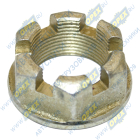 102-3405113 Гайка С/И М27х1,5 h=18 К=36 корончатая фланцевая МТЗ пальца рулевого гидроцилиндра; h=18 К=36 с буртом, пальца 111,112 МТЗ РУП